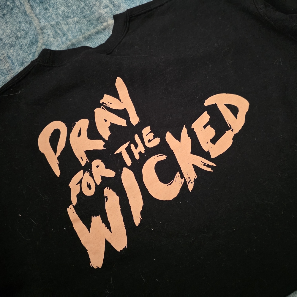 Black Graphic Tee with Bold Text